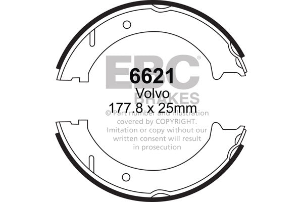 EBC Brake Shoe Replacement Set