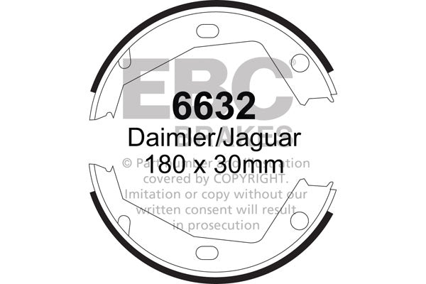 EBC Brake Shoe Replacement Set (6632)