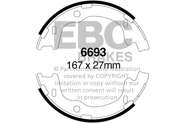 EBC Brake Shoe Replacement Set (6693)