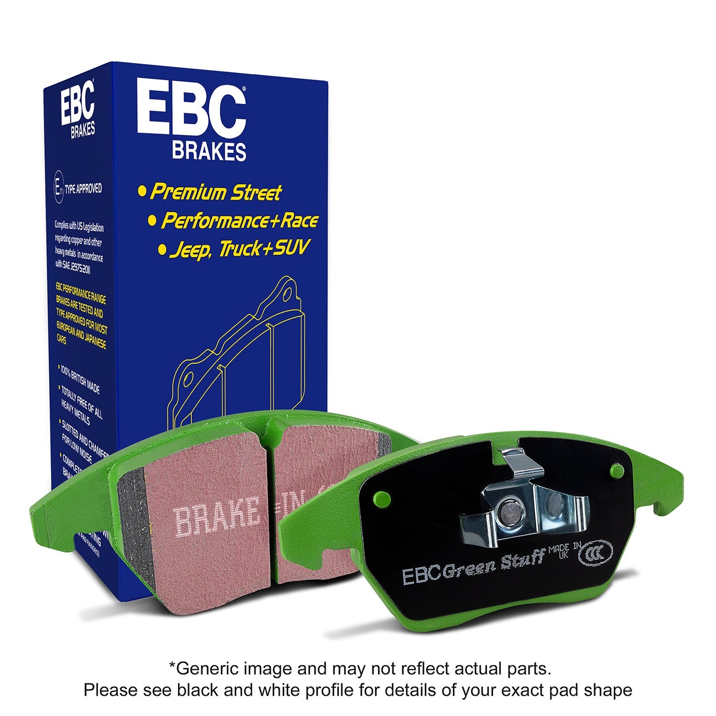 EBC Greenstuff Brake Pad 2000 Series Sport Set (DP21699)