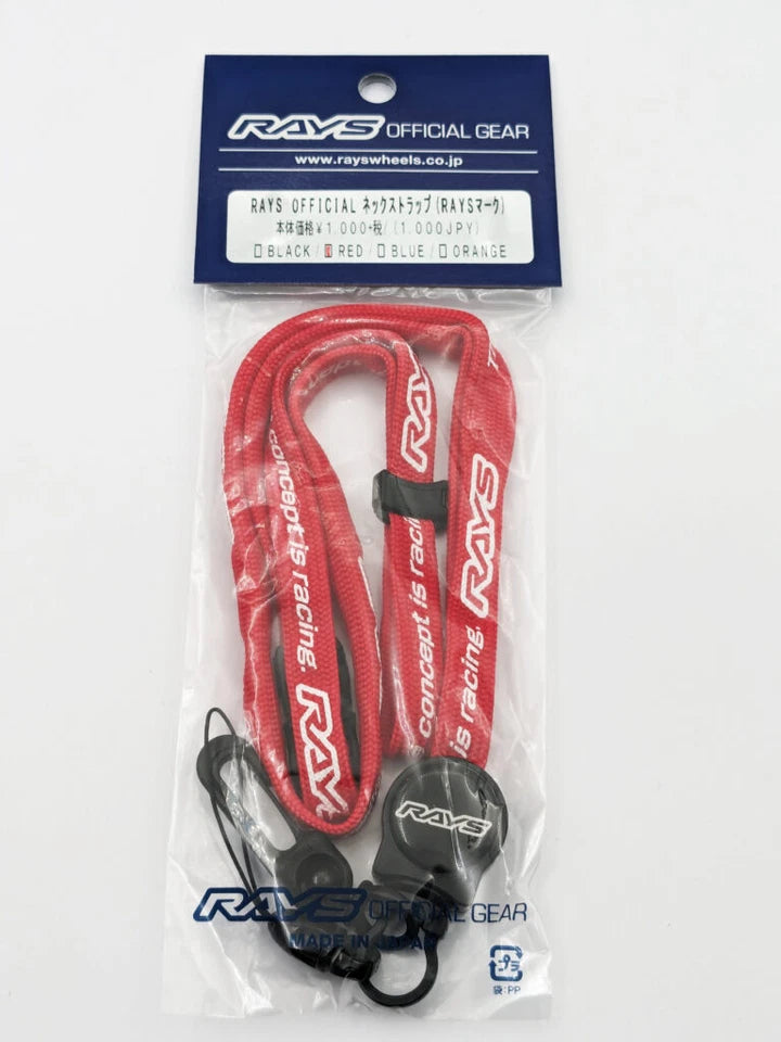 RAYS OFFICIAL Neck Strap ORANGE/BLACK/BLUE/RED