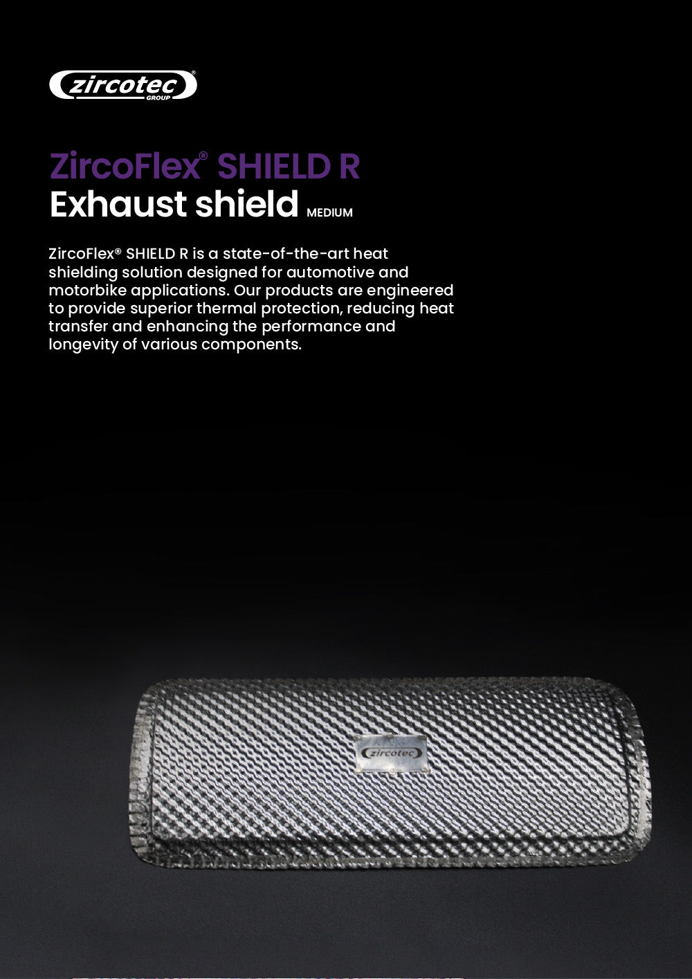ZircoFlex® SHIELD R - Exhaust shield (MEDIUM)