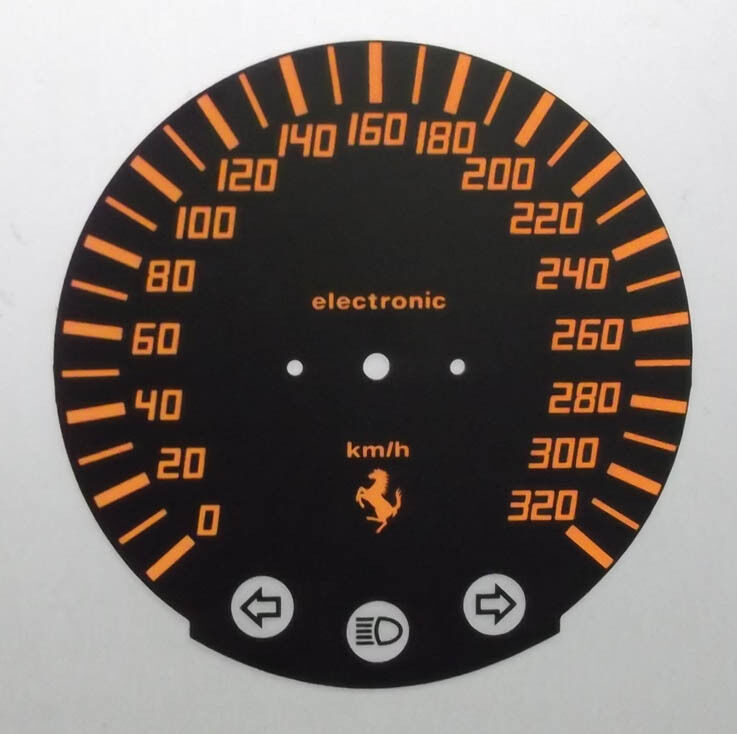 Lockwood Ferrari Testarossa KMH BLACK Dial Conversion Kit C905