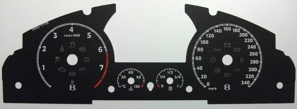 Lockwood Bentley Continental KMH BLACK Dial Conversion Kit C683
