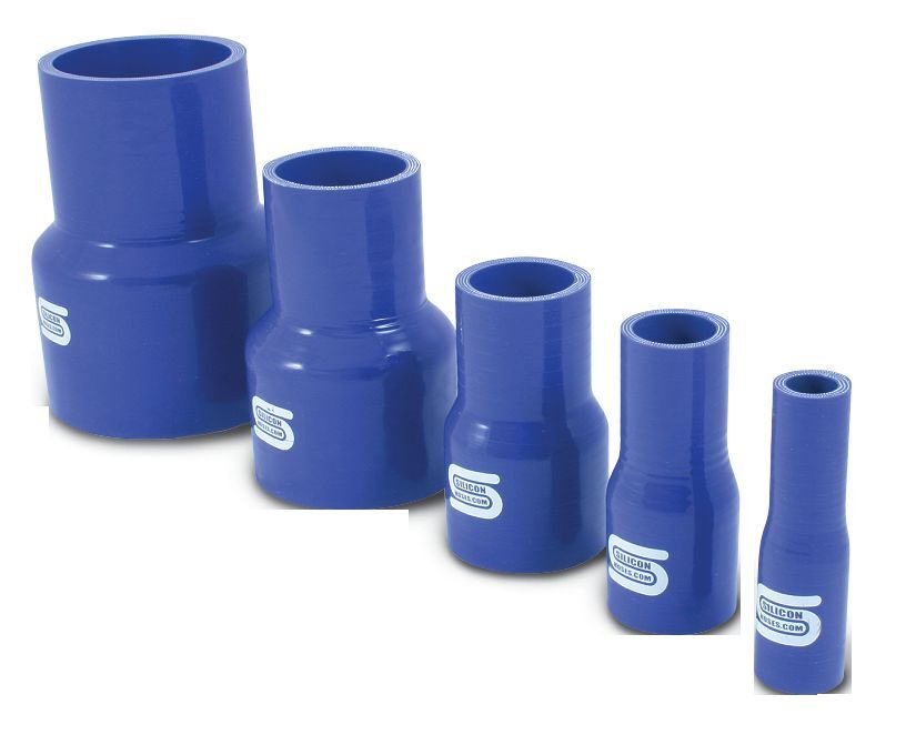 SiliconHoses.com Straight Silicone Reducer/Reducing Hoses BLUE/BLACK (S/M)