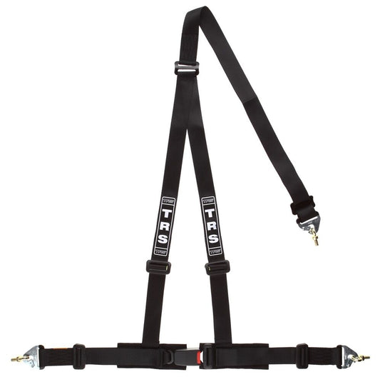 TRS Clubman 3 Point Harness BLACK (Snap Hook) - Road Legal ECE Approved (Saloon)