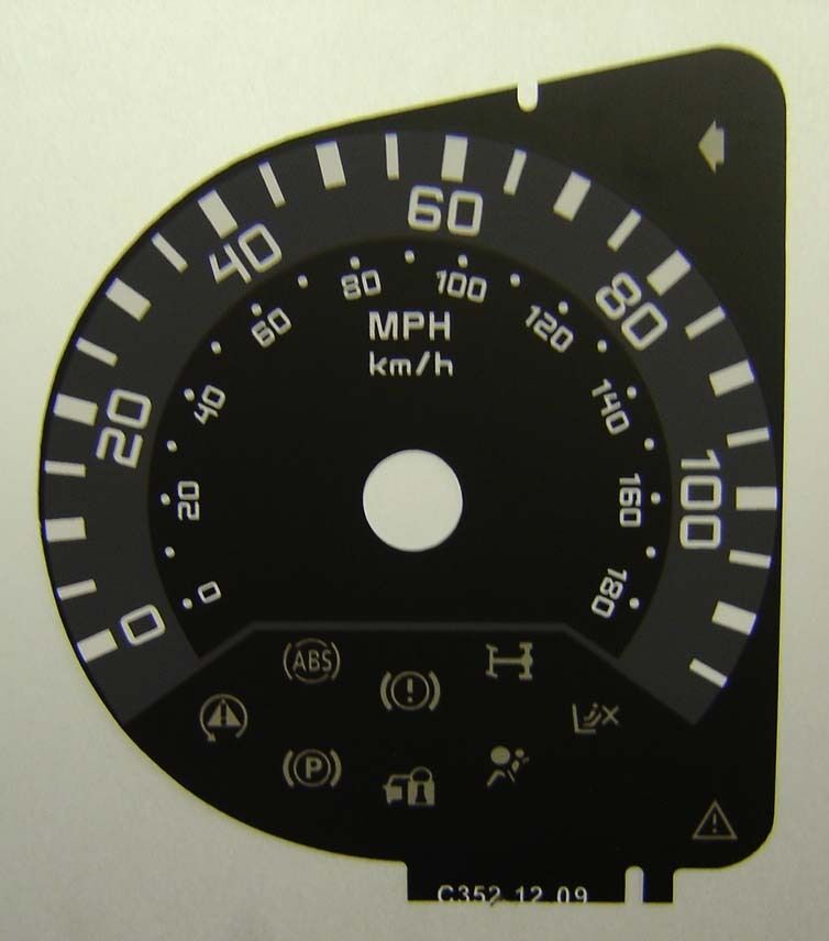 Lockwood Iveco Daily 2009 50c18 BLACK Dial Conversion Kit C352