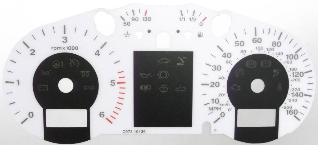 Lockwood Seat Ibiza Mk3 (6L) 2002-2008 WHITE Dial Conversion Kit C973