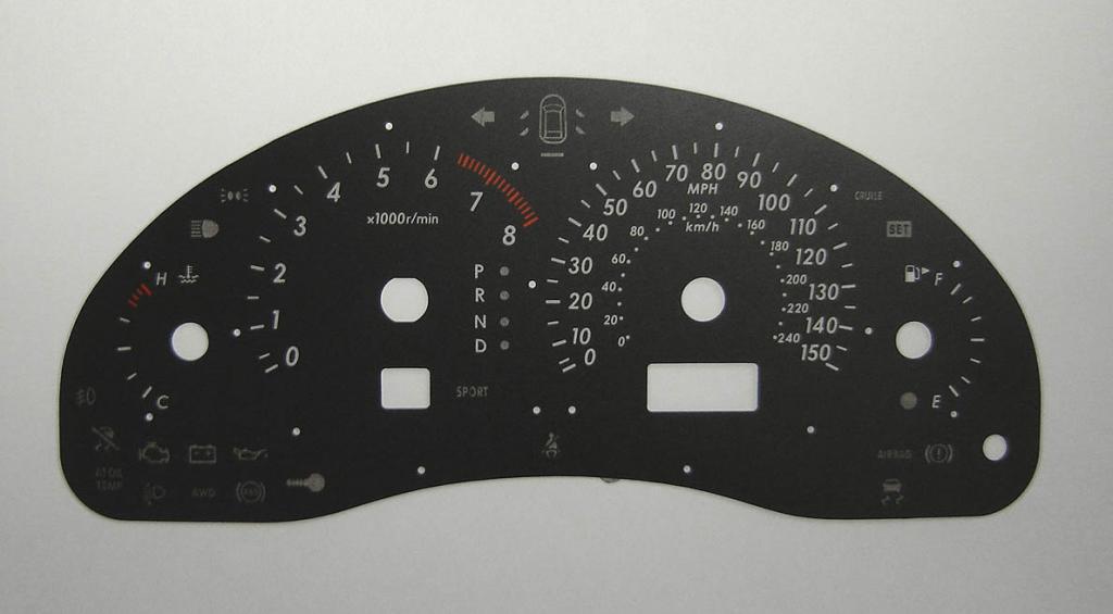 Lockwood BLACK Dial Conversion Kit for Subaru Outback C257