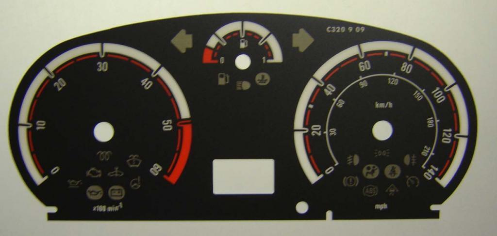 Lockwood Vauxhall Corsa D Diesel BLACK Dial Conversion Kit C320