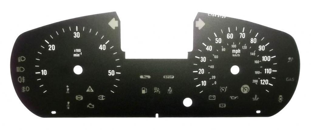 Lockwood Renault Traffic BLACK Dial Conversion Kit C764