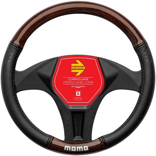 Momo Steering Wheel Cover - LUXURY - WOOD - SIZE M
