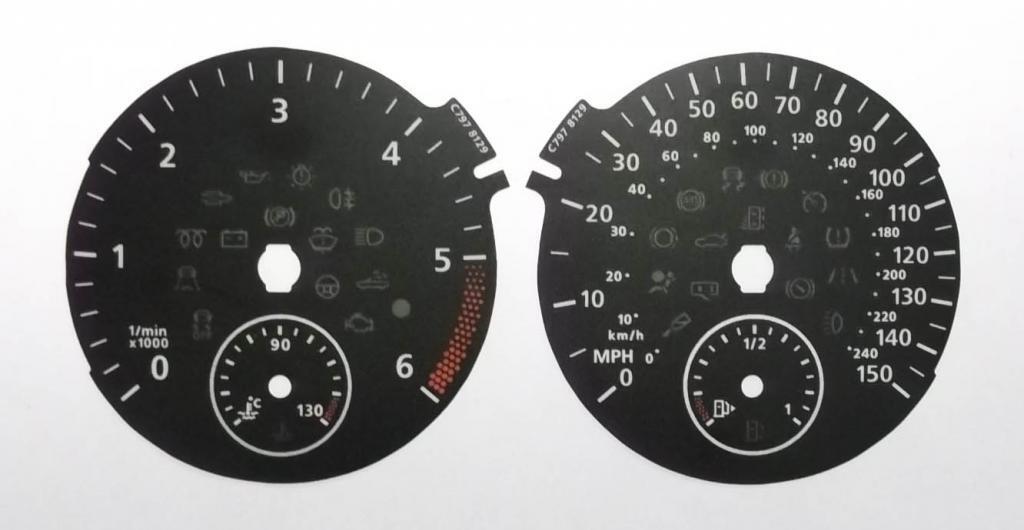 Lockwood VW Golf Mk6 Diesel BLACK Dial Conversion Kit C797