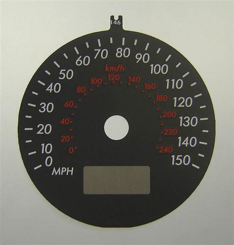 Lockwood BLACK Dial Conversion Kit for Subaru Legacy C146