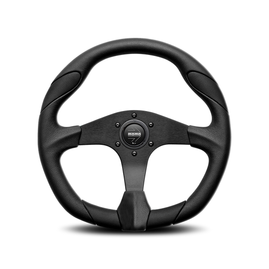 Momo Steering wheel (street) - QUARK - BLACK/AIRLEATHER Ø350mm