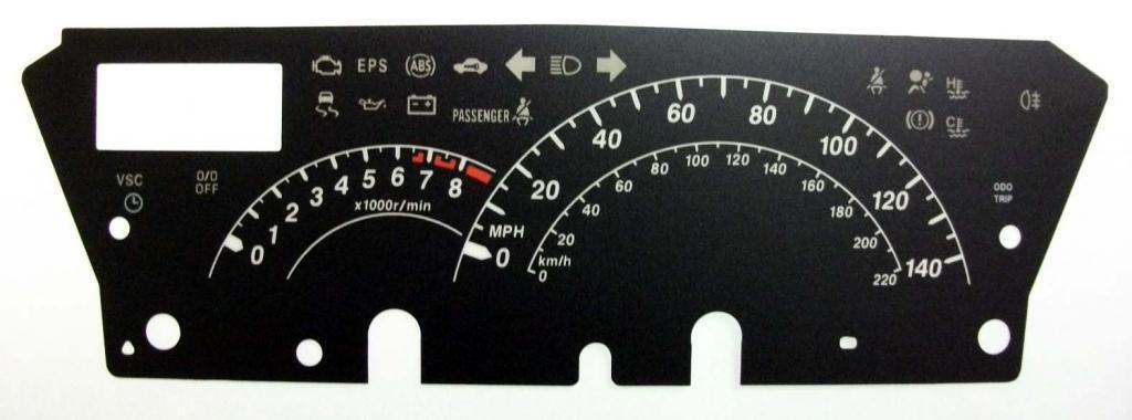 Lockwood Daihatsu Materia BLACK Dial Conversion Kit C537