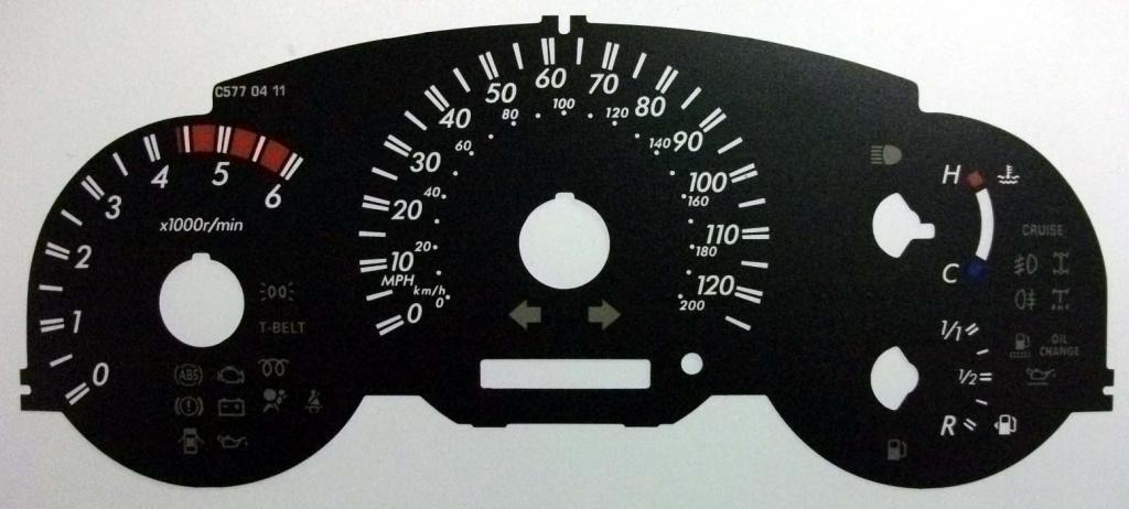 Lockwood Toyota Surf BLACK Dial Conversion Kit C577