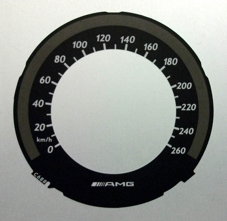 Lockwood Mercedes C-Class CLS AMG KMH BLACK Dial Conversion Kit C688