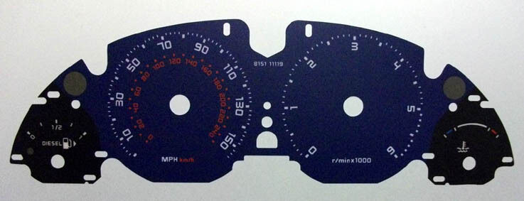 Lockwood Range Rover Vogue Diesel BLUE & BLACK (ST) Dial Kit 8151