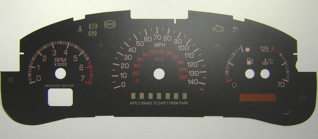 Lockwood Chevrolet Transport BLACK Dial Conversion Kit C163