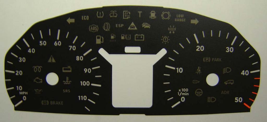 Lockwood Mercedes Sprinter 115MPH/180KMH BLACK Dial Conversion Kit C350