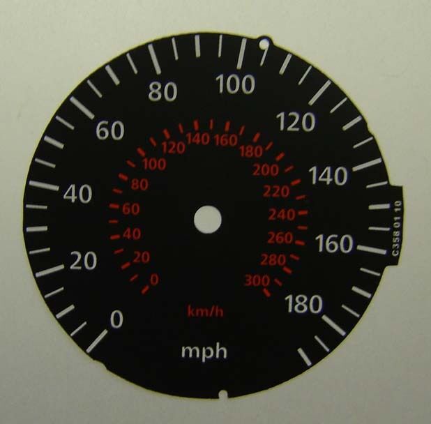 Lockwood BMW K2100S BLACK Dial Conversion Kit C358