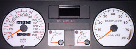 Lockwood Renault Clio Mk1 16V 150MPH RED (W) Dial Kit 400LL