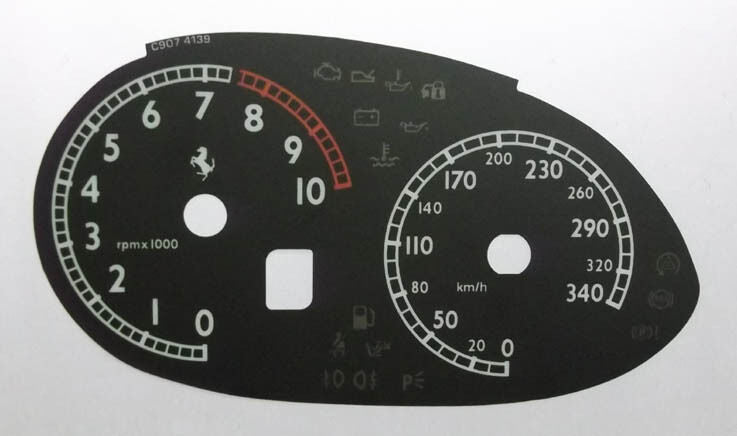 Lockwood Ferrari 599 & 612 KMH BLACK Dial Conversion Kit C907