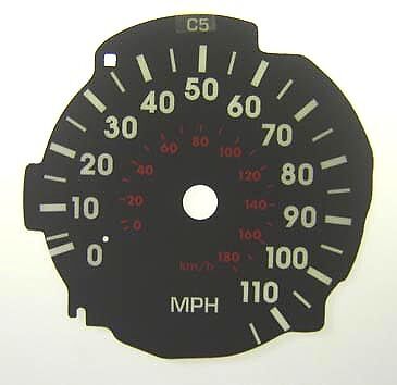 Lockwood Toyota Supra 110MPH BLACK Dial Conversion Kit C005