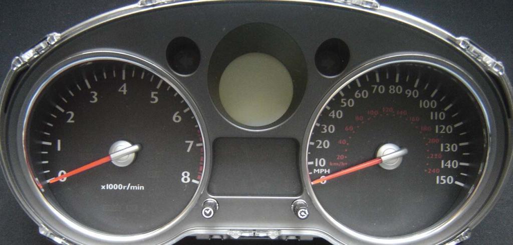 Lockwood BLACK Dial Conversion Kit for Nissan X-Trail 2008 150MPH/240KMH C189