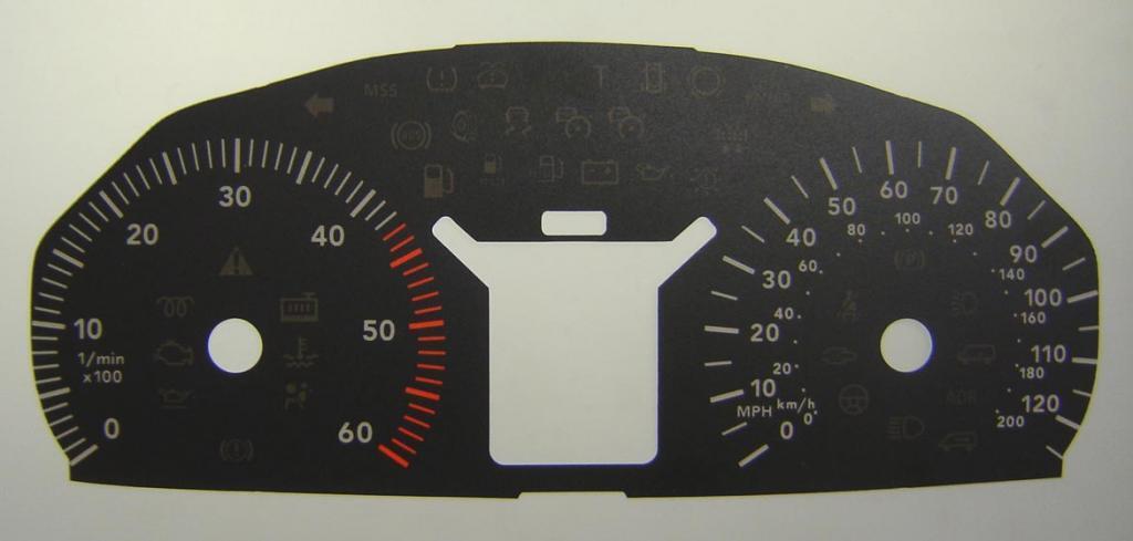 Lockwood VW Transporter BLACK Dial Conversion Kit C135