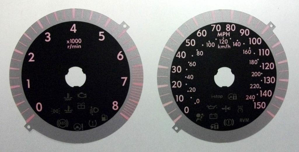 Lockwood Mazda 3 2nd Generation BLACK Dial Conversion Kit C689