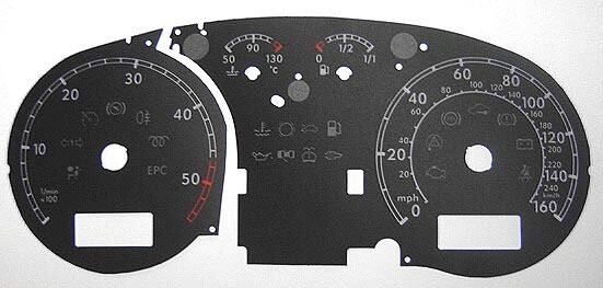 Lockwood VW Passat B5/B5.5 Diesel No Computer Window BLACK Dial Conversion Kit