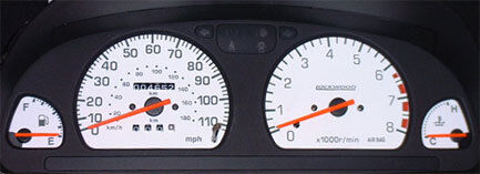 Lockwood WHITE (G) Dial Kit for Subaru Impreza 1993-2001 110MPH/8000RPM 40HHH2