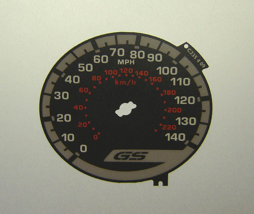Lockwood BMW GS Motorbike BLACK Dial Conversion Kit C235