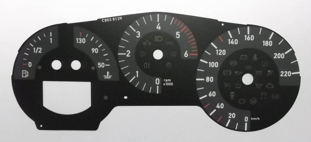 Lockwood Seat Altea Diesel KMH BLACK Dial Conversion Kit C803