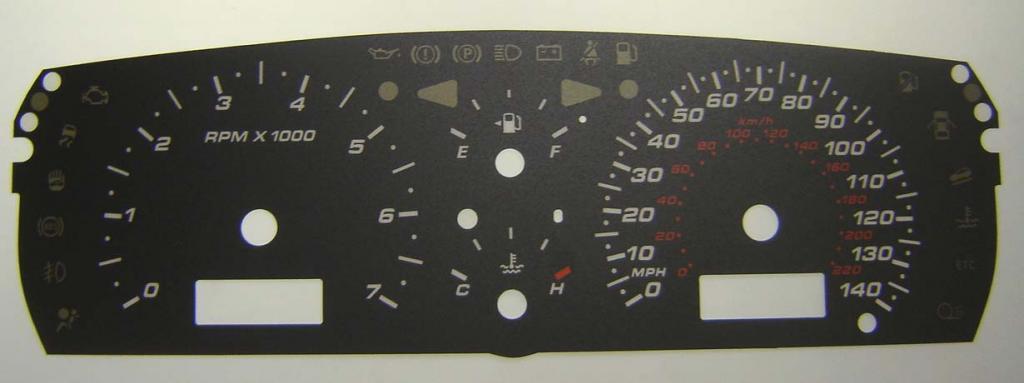 Lockwood Ford Territory BLACK Dial Conversion Kit C205