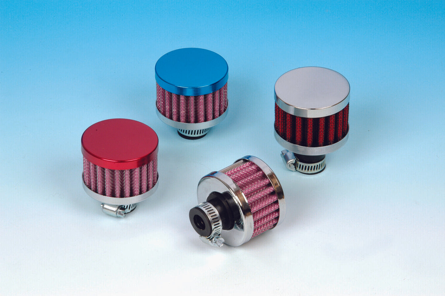 13mm Red Anodised Breather Filter Vent