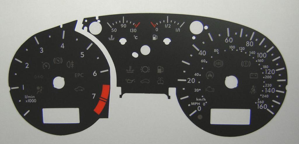 Lockwood VW Bora BLACK Dial Conversion Kit C287