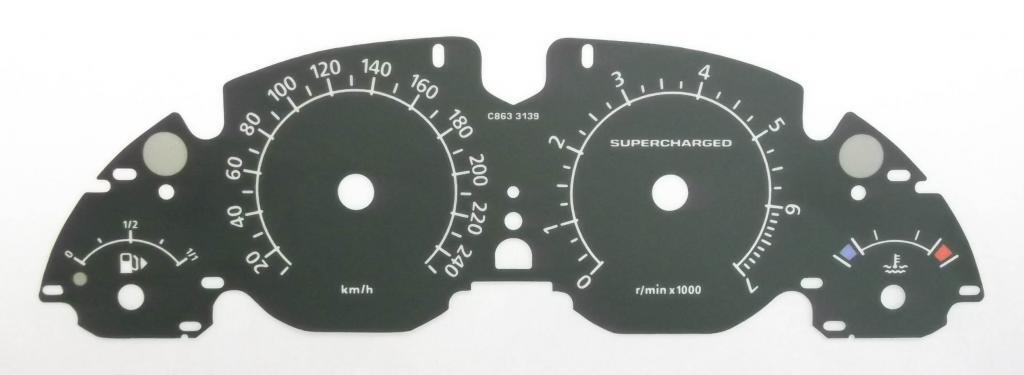 Lockwood Range Rover Vogue Supercharged Mk3 KMH DARK GREEN Dial Conversion Kit