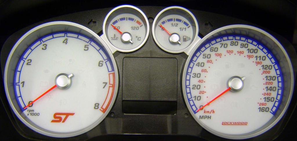 Lockwood Ford Focus Mk2 ST 2005-2008 WHITE (B) Dial Kit 45AA