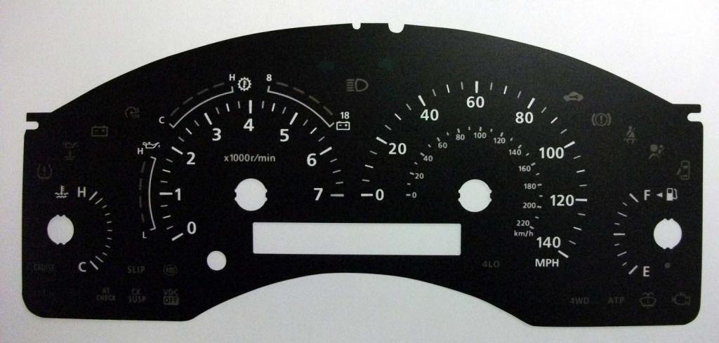 Lockwood Honda Infinity QX56 BLACK Dial Conversion Kit C561