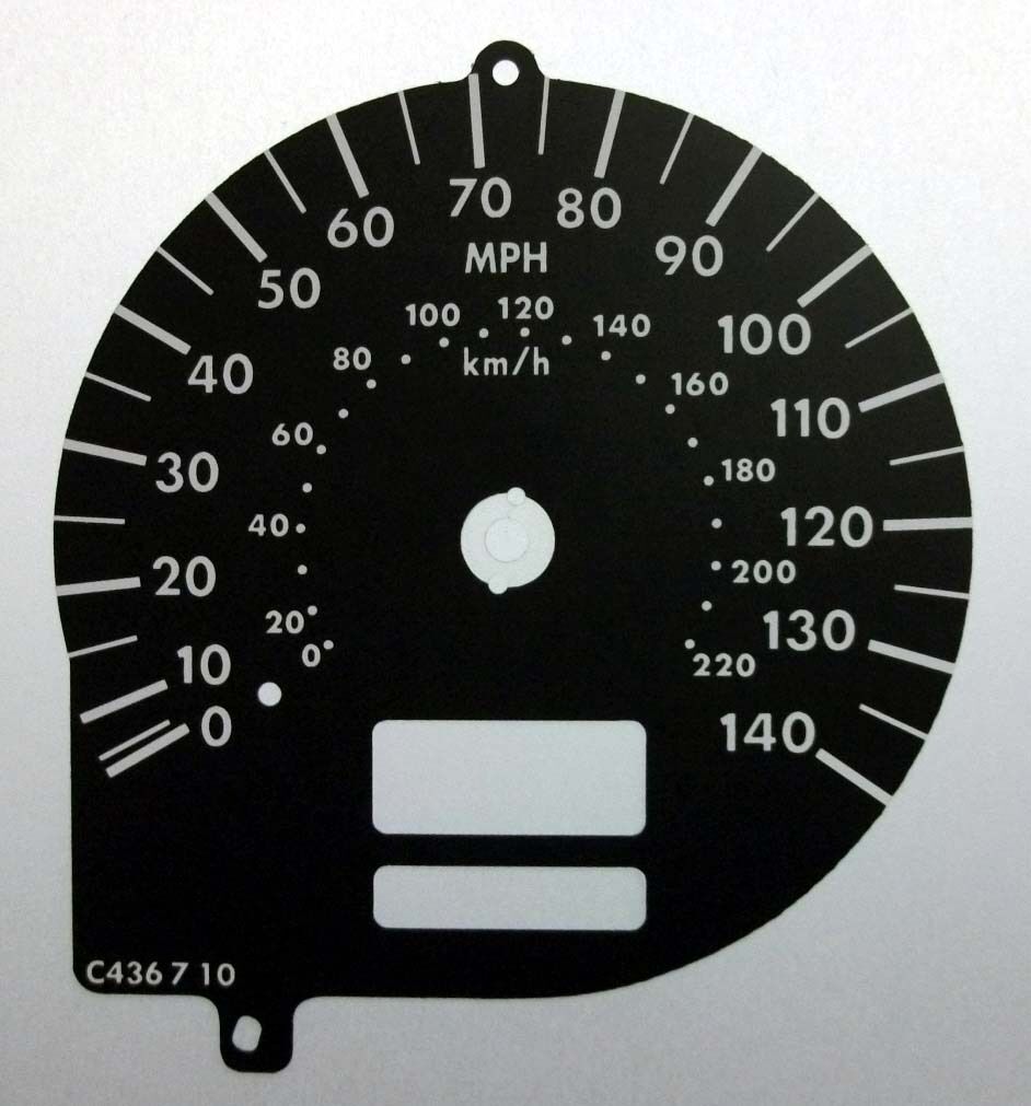 Lockwood Dial Conversion Kit for Subaru Forester 220KMH BLACK C436