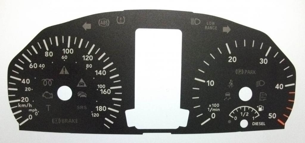 Lockwood Mercedes Sprinter KMH BLACK Dial Conversion Kit C651