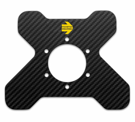 Momo Carbon Fibre Steering Wheel Mounting Plate for up to 4 buttons