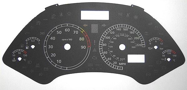Lockwood Lamborghini Murcielago BLACK Dial Conversion Kit C061