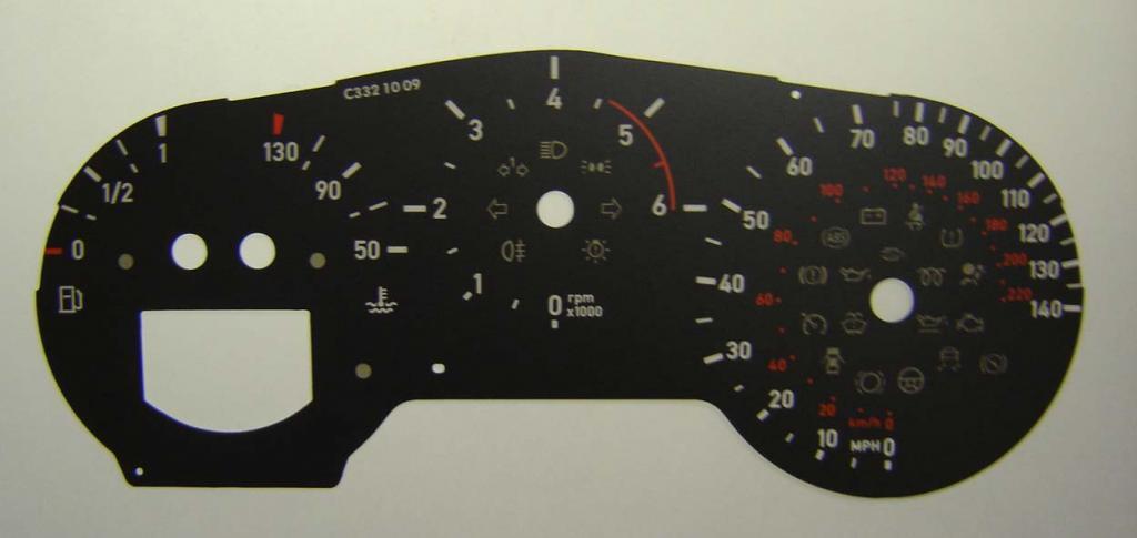 Lockwood Seat Altea Diesel BLACK Dial Conversion Kit C332