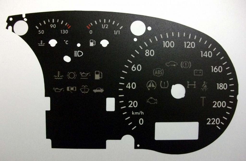 Lockwood VW Transporter KMH BLACK Dial Conversion Kit C467