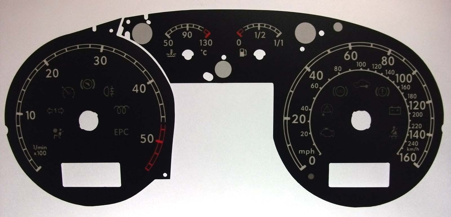 Lockwood VW Passat B5/B5.5 Diesel Full Computer Window BLACK Dial Conversion Kit