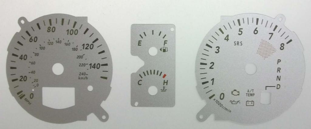 Lockwood Mitsubishi Outlander 2006 SILVER Dial Conversion Kit C533